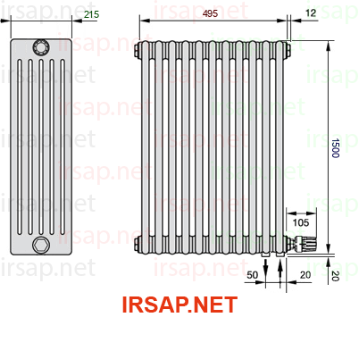 Радиатор IRSAP Tesi 61500/11 T26 CL 01